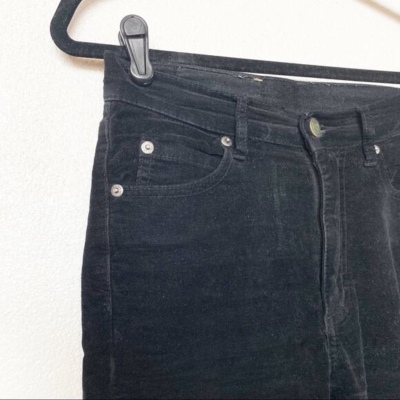 Cheap Monday Velour Skinny Jeans Black Size 26 - Picture 3 of 10